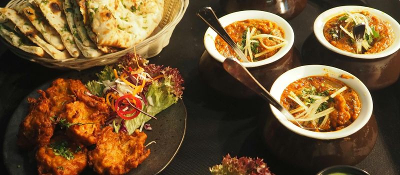 group of delicious food