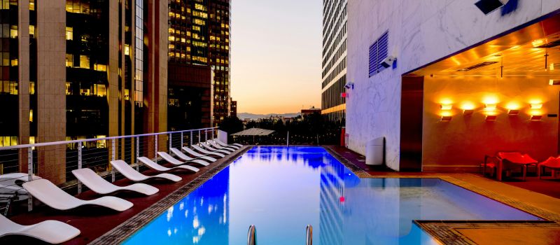 a beautiful scenery of hotel