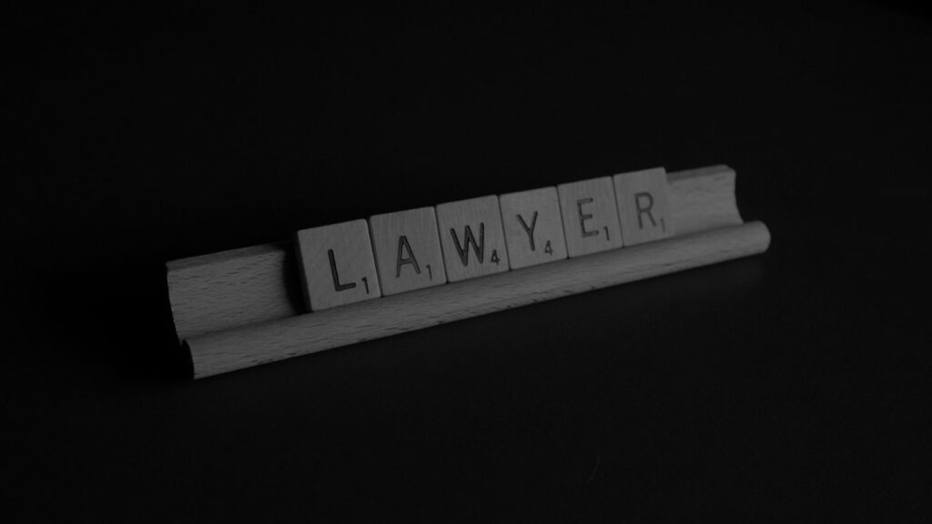 a photo that lawyer written on it