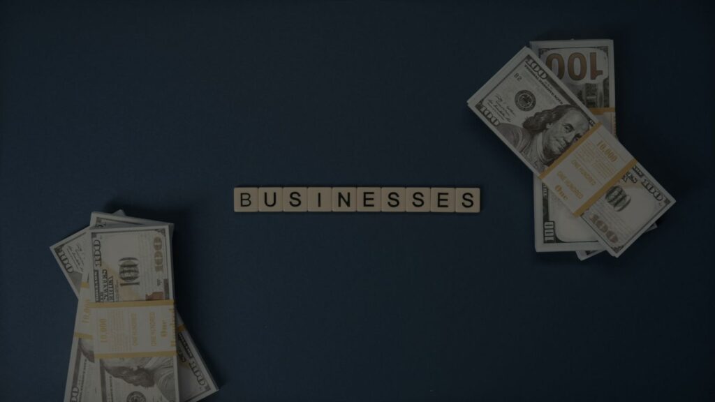 a word business and a dollar