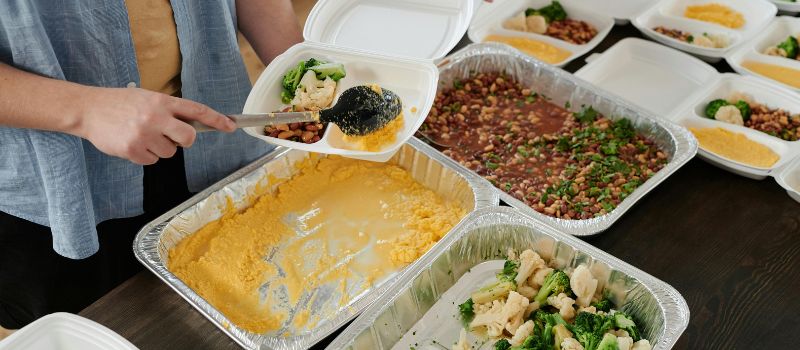 delicious food ready to eat