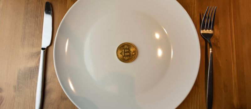 a coin in the plate