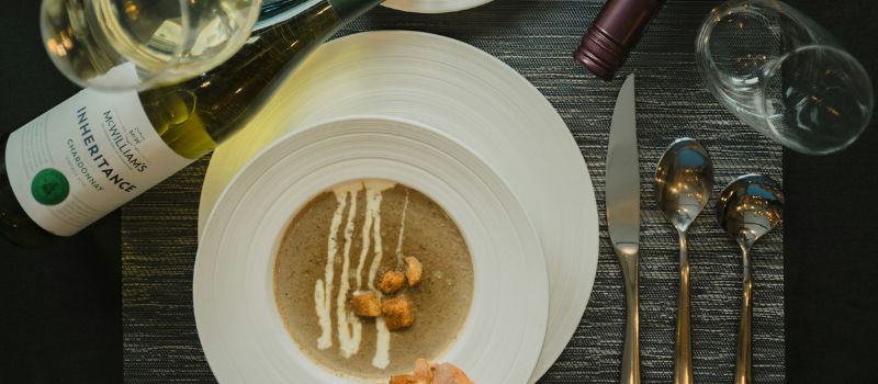 an image of table covers, cloth napkins, silverware
