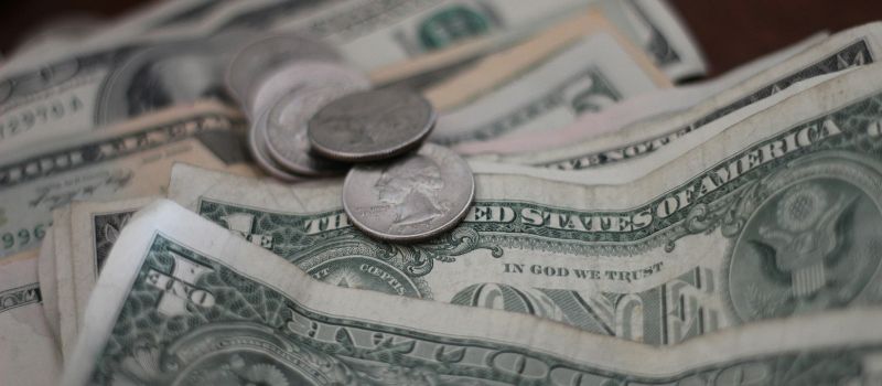 a photo of couple of dollars