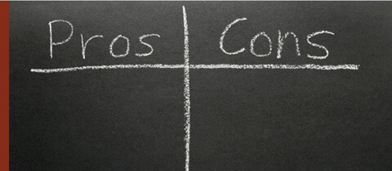 pros and cons on the board