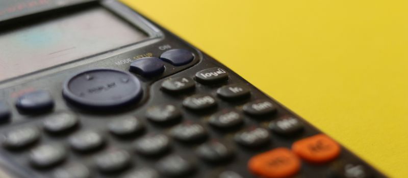 a photo of a calculator