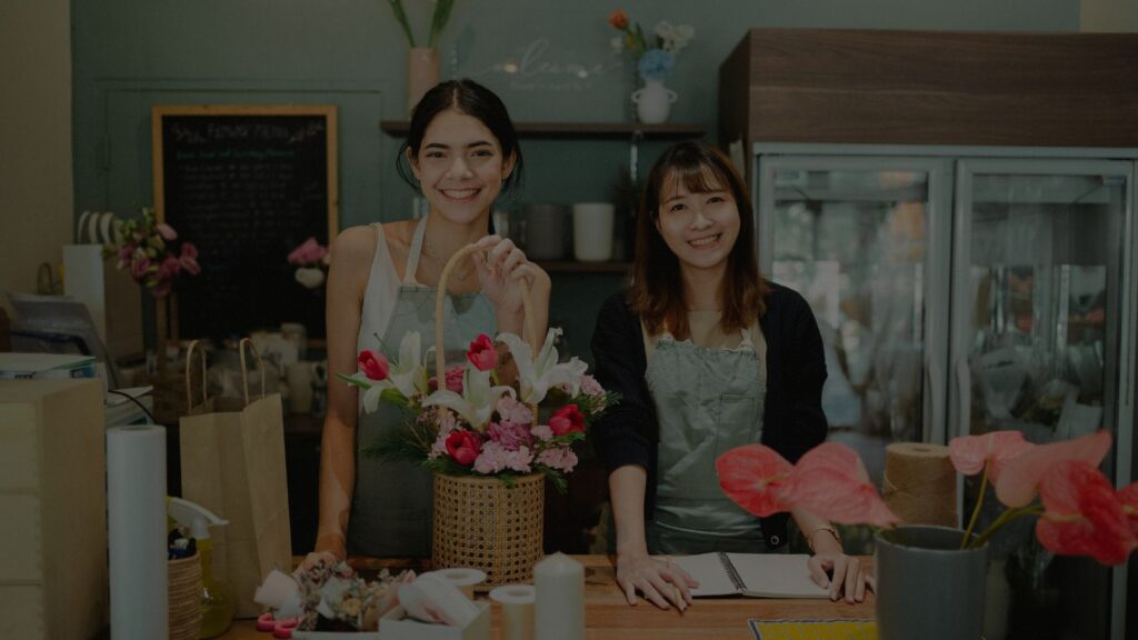 a photo of a small-business owners