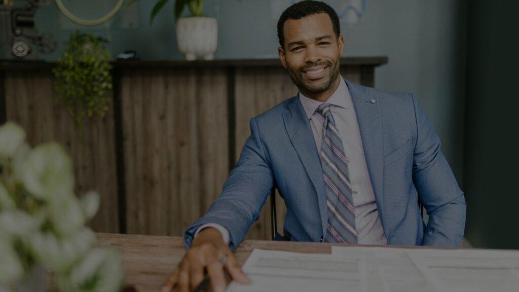 a professional photo of a tax attorney