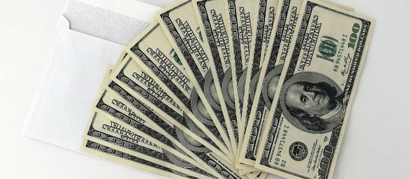 stack of dollar bills