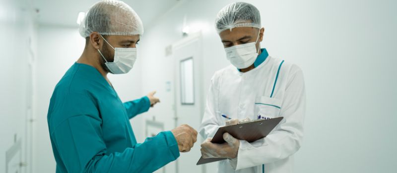 healthcare professionals discussing important topic