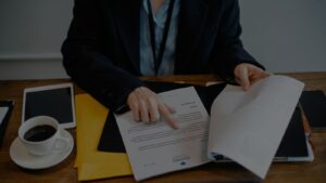 a person holding a piece of paper