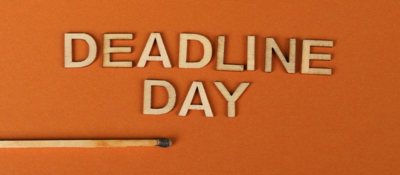 a word deadline day written