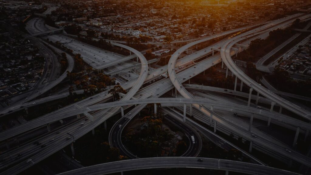 aerial highway interchange