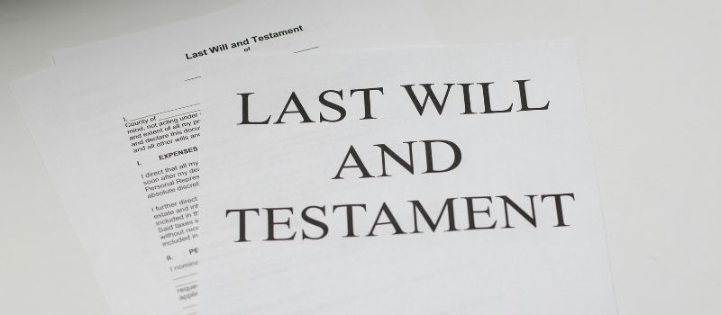 last will and testament paper