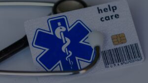 a stethoscope and health card id