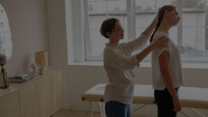 a therapist and patient