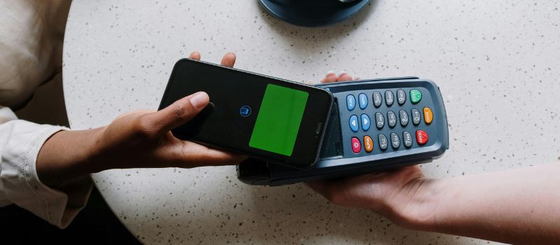 a person collecting payment