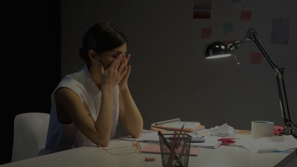 a distressed person