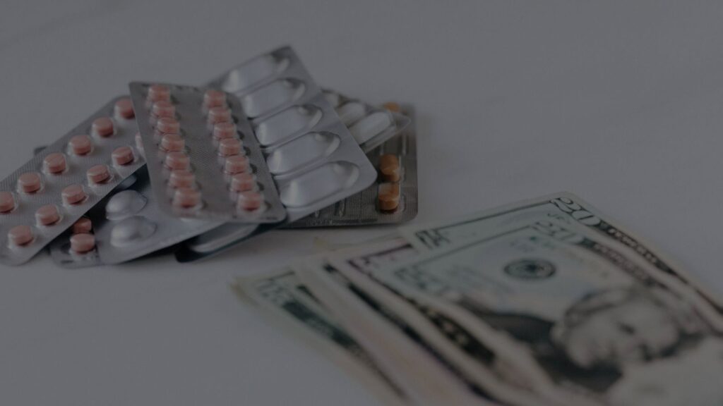 a medication and money
